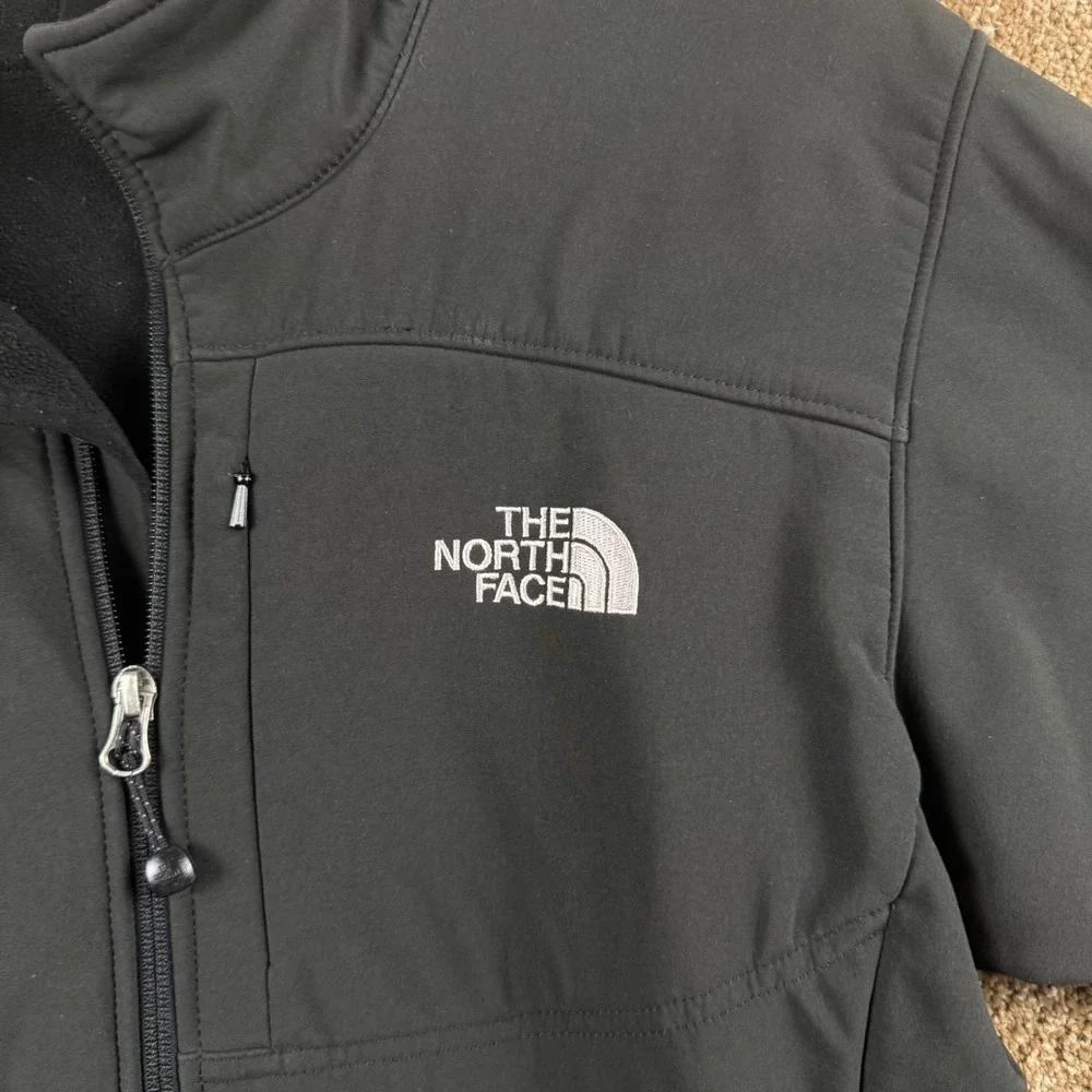 The North Face Apex Bionic Softshell Jacket Mens Black Medium Fleece Lined